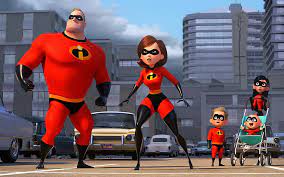 The Incredibles 2004 - Disney Cartoon Characters